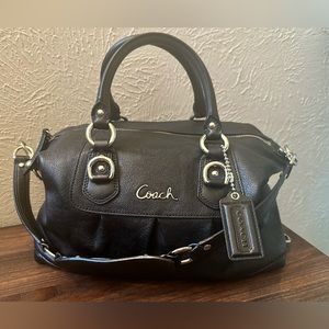 EUC Coach Ashley Black Leather Satchel